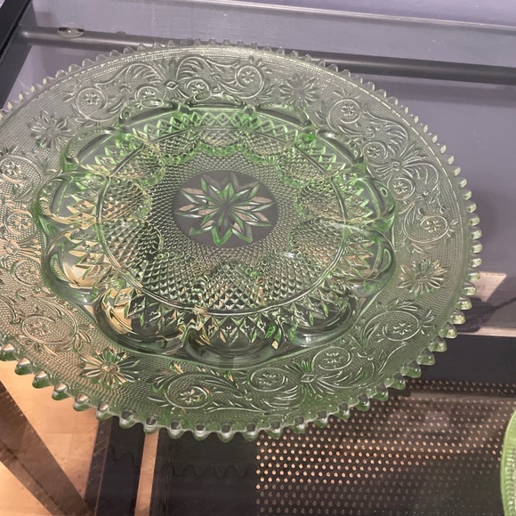 Vintage Green Glass Set - Picture 6 of 9